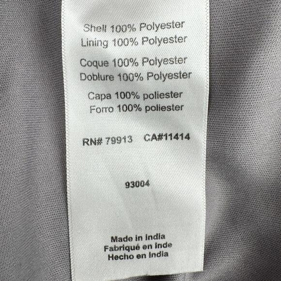 Jessica Simpson Maternity Grey Floral Print Ruffle Sleeveless Maxi Dress Large - Picture 7 of 10